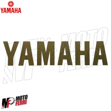 MF4696 Scritta Adesivo Yamaha Oro Universale per Moto Scooter Cross ATV 8X2cm