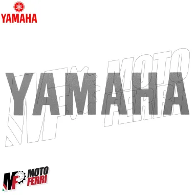 MF4696 Scritta Adesivo Yamaha Grigio Universale Moto Scooter Cross ATV 8 X 2 cm