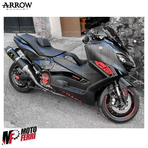 MF2006 Marmitta Scarico + Collettori Arrow Race-Tech Dark Yamaha TMax 530 560
