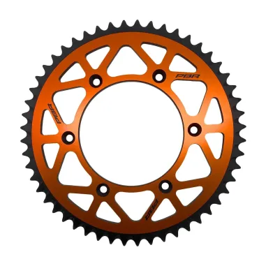 MF4707 Corona PBR Ergal Arancione 52 Denti Passo 520 KTM 125 250 EXC MX SX XC