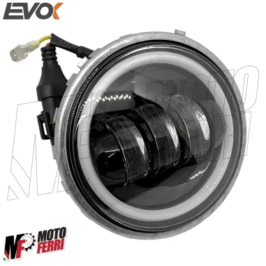 MF4714 Fanale Faro Anteriore Led per Vespa 50 R L N by Evok 6/12V 7000 Lumen