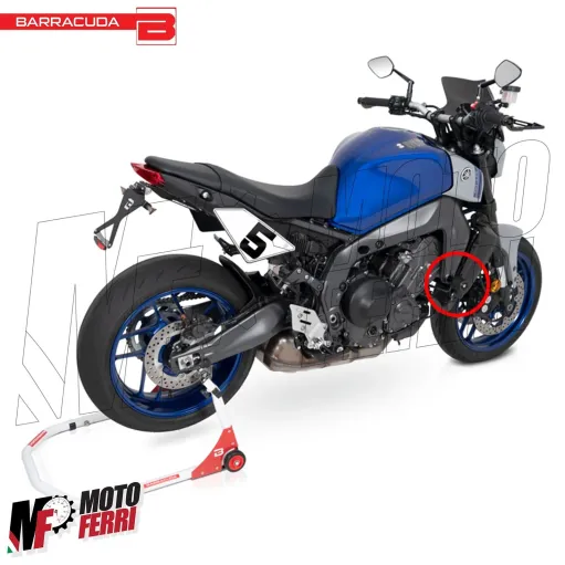MF4718 Tamponi Protezione Telaio Barracuda per Yamaha MT-09 dal 2021 al 2023