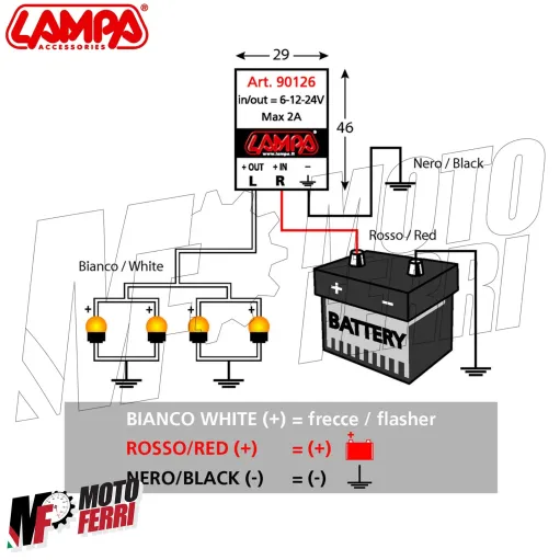 MF4719 Intermittenza Resistenza per frecce Led 6 12 24 V Universale Moto Scooter