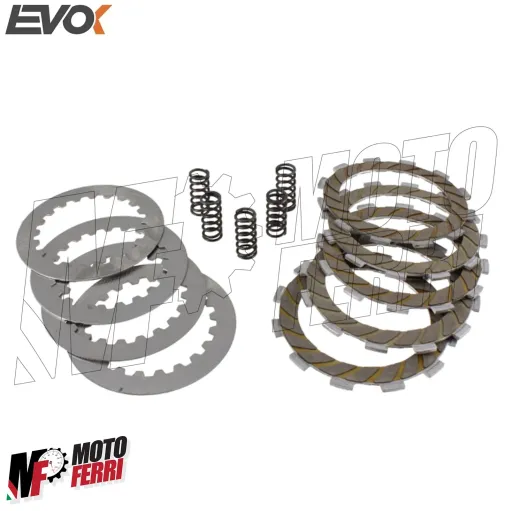 MF4724 Dischi Frizione + Molle Rinforzate Evok Aprilia RS RX SX Motore Derbi 50