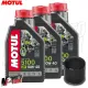 MF1793 - KIT TAGLIANDO 3 LT OLIO MOTUL 5100 10W40 FILTRO OLIO YAMAHA HONDA