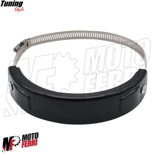MF4738 Protezione Scarico Marmitta Terminale Nero Universale Moto Cross Enduro