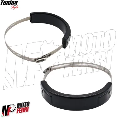 MF4738 Protezione Scarico Marmitta Terminale Nero Universale Moto Cross Enduro