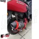 MF4739 Protezione Scarico Marmitta Terminale Rosso Universale Moto Cross Enduro