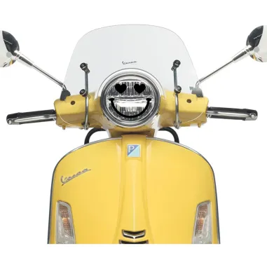 MF4742 - Adesivo Stiker Emoji per Faro Tondo tipo Vespa GTS LX Primavera PX