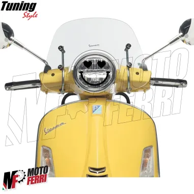 MF4742 - Adesivo Stiker Emoji per Faro Tondo tipo Vespa GTS LX Primavera PX