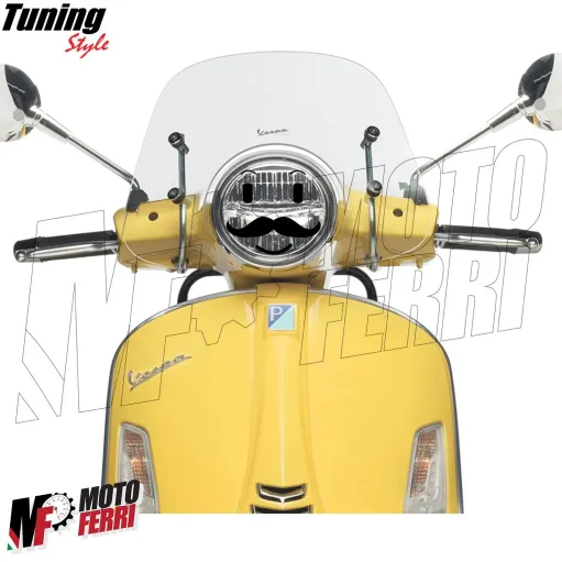 MF4743 - Adesivo Stiker Emoji per Faro Tondo tipo Vespa GTS LX Primavera PX