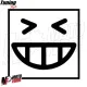 MF4745 - Adesivo Stiker Emoji per Faro Tondo tipo Vespa GTS LX Primavera PX