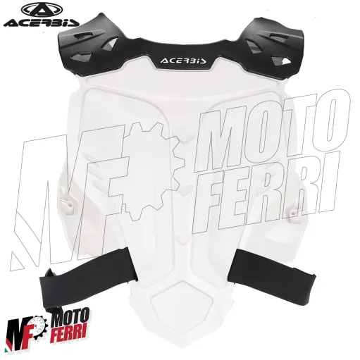 MF4751 Pettorina Protezione Acerbis Linear Bianco Motocross Enduro MTB Tg Adulto