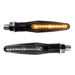 MF4757 Coppia Frecce Led Sequenziali FAR Brest Universali per Moto Scooter 9cm