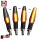 MF4757 Coppia Frecce Led Sequenziali FAR Brest Universali per Moto Scooter 9cm