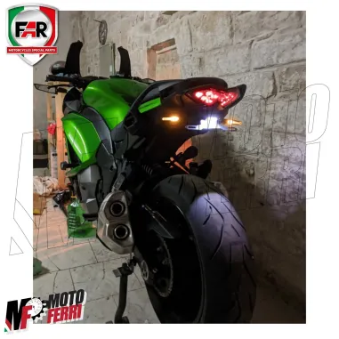 MF4757 Coppia Frecce Led Sequenziali FAR Brest Universali per Moto Scooter 9cm