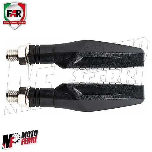 MF4757 Coppia Frecce Led Sequenziali FAR Brest Universali per Moto Scooter 9cm