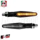 MF4757 Coppia Frecce Led Sequenziali FAR Brest Universali per Moto Scooter 9cm