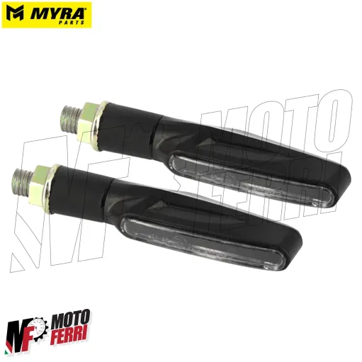 MF4758 Coppia Frecce Led Sequenziali Myra Parts Universali per Moto Scooter 9cm