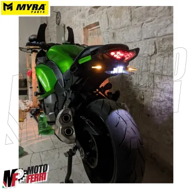 MF4758 Coppia Frecce Led Sequenziali Myra Parts Universali per Moto Scooter 9cm