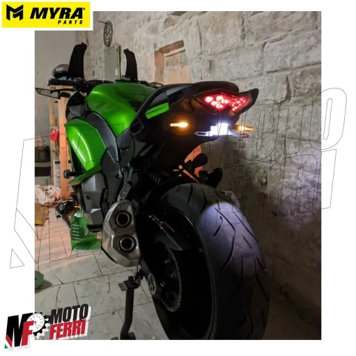 MF4758 Coppia Frecce Led Sequenziali Myra Parts Universali per Moto Scooter 9cm