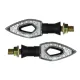 MF4760 Coppia Frecce Led Sequenziali Myra Parts Universali per Moto Scooter 85mm