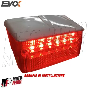 MF4765 Faro Stop Posteriore Led Rosso Vespa 50 Special 12V by Evok Fanalino