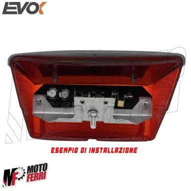MF4765 Faro Stop Posteriore Led Rosso Vespa 50 Special 12V by Evok Fanalino