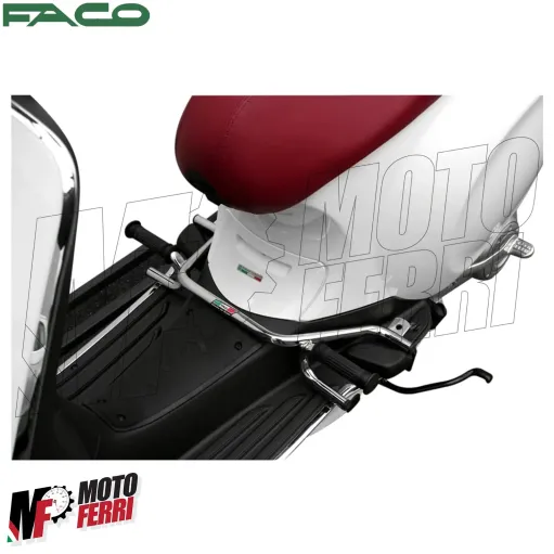MF4769 - Pedana Poggiapiedi Passegero Cromata Faco Vespa Primavera 50 125 150 cc