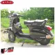 Sella nera Camel Special Sport Vespa PX 125 150 200 PE con Serratura in Pelle