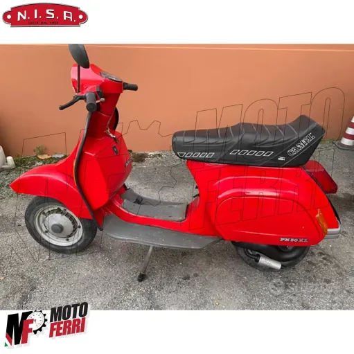 MF0039 Sella Camel Nera Fondo in Lamiera Piaggio Vespa PK 50 125 S XL Sport con Serratura