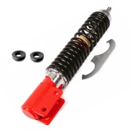 Ammortizzatore Anteriore Regolabile Carbone Rosso Nero Vespa PX T5 125 150 200