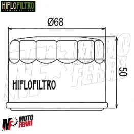 MF1680 Filtro Olio Hiflo Yamaha TMax 500 530 Kymco Xciting 500 Myroad 700 HF985 2