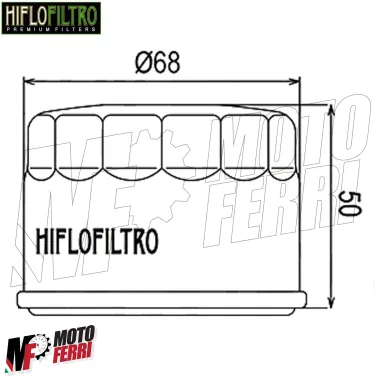 MF1680 Filtro Olio Hiflo Yamaha TMax 500 530 Kymco Xciting 500 Myroad 700 HF985