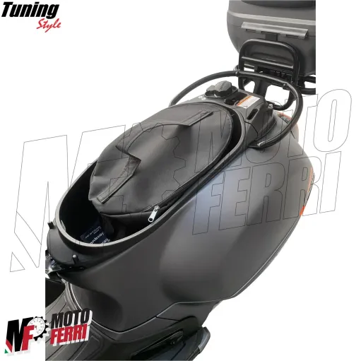 MF4772 Borsa Valigia Morbida Nera per Vano Sottosella Universale Scooter