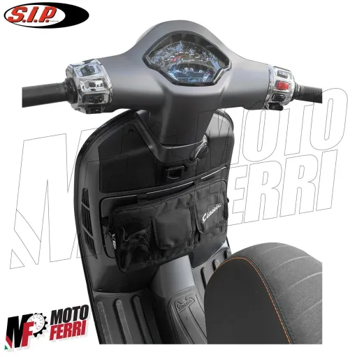 Borsa Nera Portaoggetti Universale Vespa PX GTS LX Primavera T5 125 150 200 300