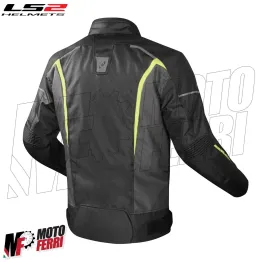 MF4783 Giacca Moto LS2 Sepang 4 Stagioni Impermeabile Protezioni Giallo / Nero 2