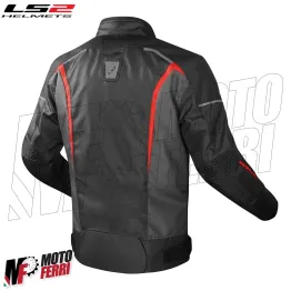 MF4782 Giacca Moto LS2 Sepang 4 Stagioni Impermeabile Protezioni Rosso / Nero 2