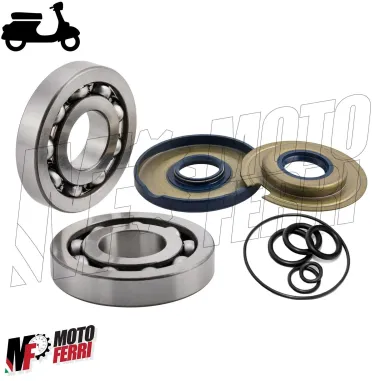 Revisione Albero Motore Cuscinetti Paraoli Oring Vespa 125 150 Sprint GL GTR TS
