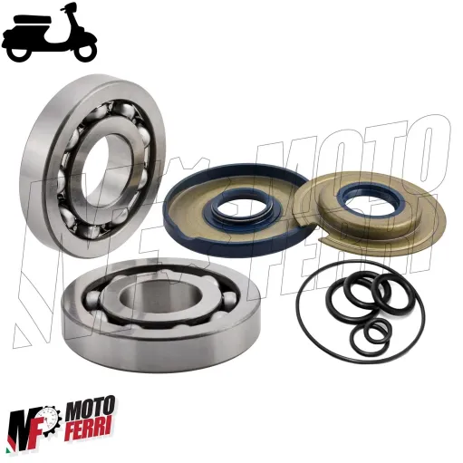 Revisione Albero Motore Cuscinetti Paraoli Oring Vespa 125 150 Sprint GL GTR TS