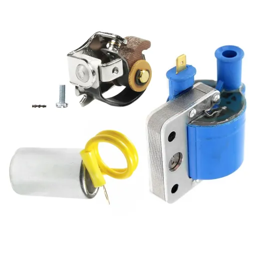 Condensatore + Bobina Esterna + Punte Puntine Platinate Vespa 50 Special R L N