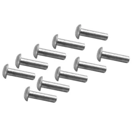 Kit 10 Ribattini Ribattino per Targhetta Vespa in Alluminio Testa Bombata 8X2mm