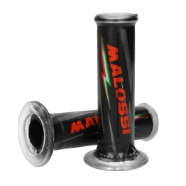 MF2656 Coppia Manopole Malossi Gas Silicone Grip Nero Scooter Universali