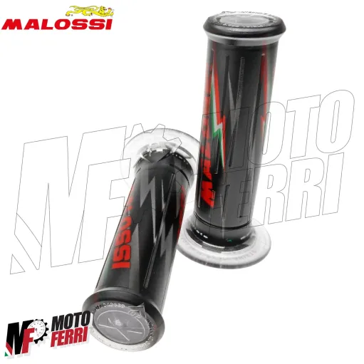MF2656 Coppia Manopole Malossi Gas Silicone Grip Nero Scooter Universali