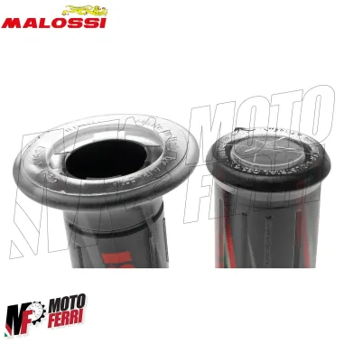 MF2656 Coppia Manopole Malossi Gas Silicone Grip Nero Scooter Universali