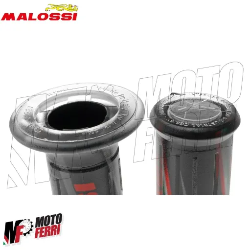 MF2656 Coppia Manopole Malossi Gas Silicone Grip Nero Scooter Universali