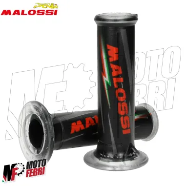 MF2656 Coppia Manopole Malossi Gas Silicone Grip Nero Scooter Universali