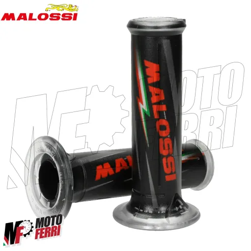 MF2656 Coppia Manopole Malossi Gas Silicone Grip Nero Scooter Universali