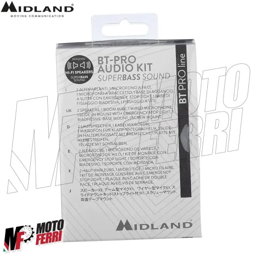MF4797 Kit Audio Microfono Basetta per Interfono Midland BTX1 / BTX2 Pro / S
