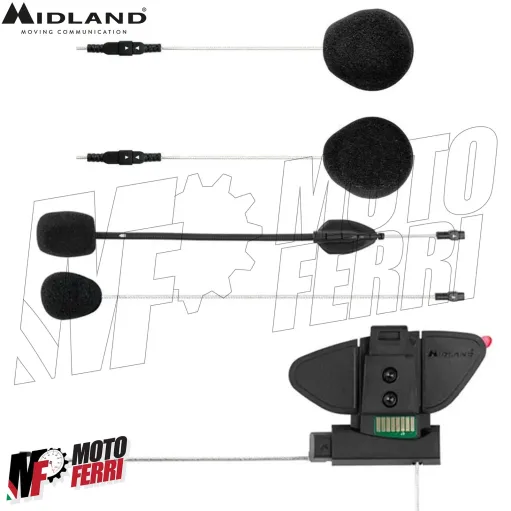 MF4797 Kit Audio Microfono Basetta per Interfono Midland BTX1 / BTX2 Pro / S